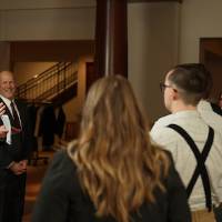 Dr. Len O'Kelly speaking to participants